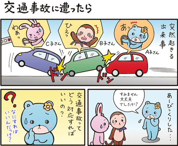 交通事故に遭ったら…漫画